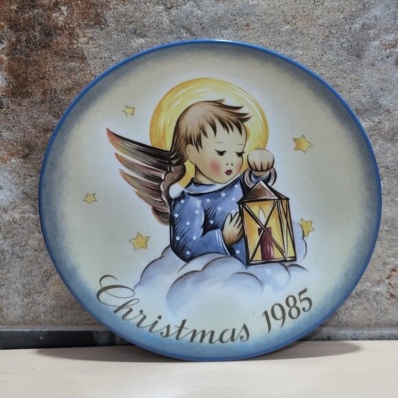 Schmid Hummel Christmas 1985 Heavenly Light Decorative Wall Hanging Plate - Picture 1 of 11